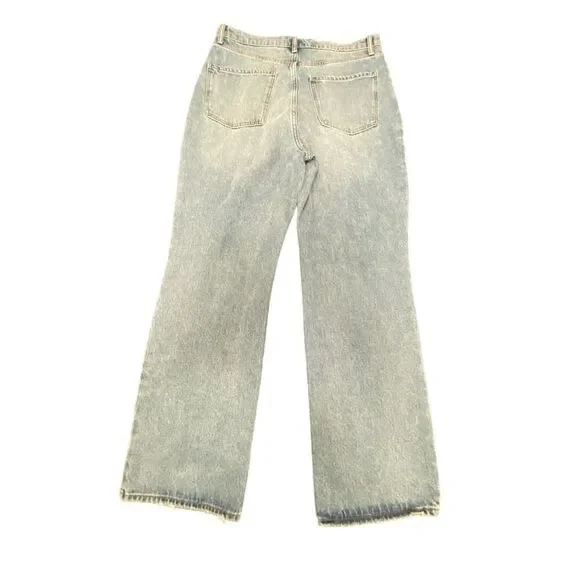 Sam Edelman YARO High Rise 90's Pinched Waist Jeans Distressed Denim Size 31 - Picture 5 of 11